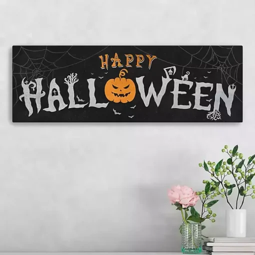 Spooky Happy Halloween Canvas Art Print