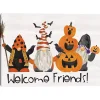 Spooky Pumpkin Gnomes Halloween Wall Art