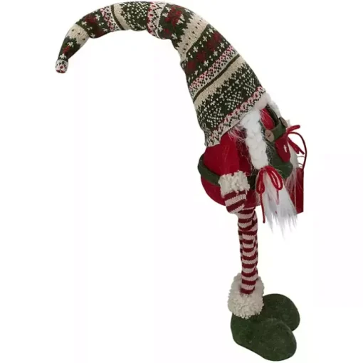 Standing Girl Gnome Christmas Figurine