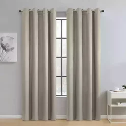 Taupe Paris Velvet Blackout Curtain Panel, 95 in.