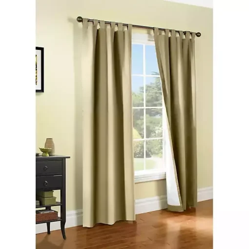 Taupe Weathermate Blackout Curtan Panel, 84 in.