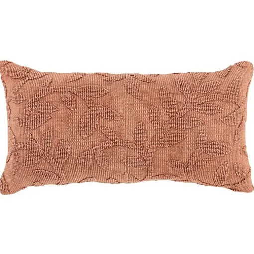 Terracotta Stonewash Botanical Pillow