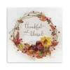 Thankful & Blessed Harvest Wreath Print, 20x20