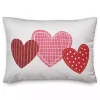 Triple Heart Pattern Valentine's Pillow