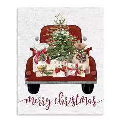 Truck Full of Presents Canvas Art Print