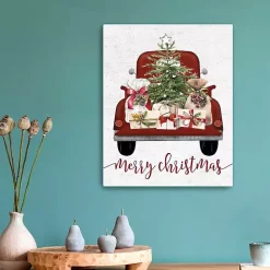 Truck Full of Presents Canvas Art Print