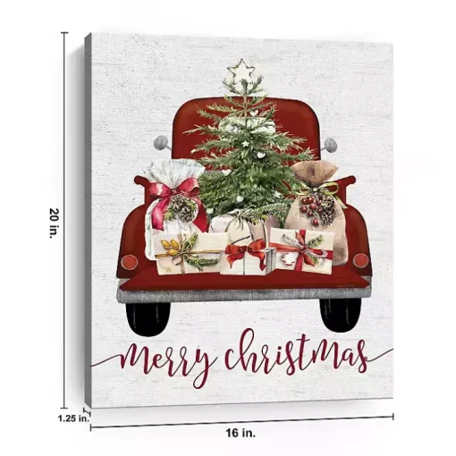 Truck Full of Presents Canvas Art Print