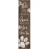 We Live Here Too Personalized Porch Board