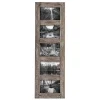 Weathered Brown Wooden 5-Opening Collage Frame