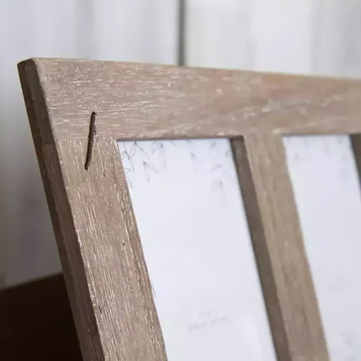 Weathered Brown Wooden 5-Opening Collage Frame