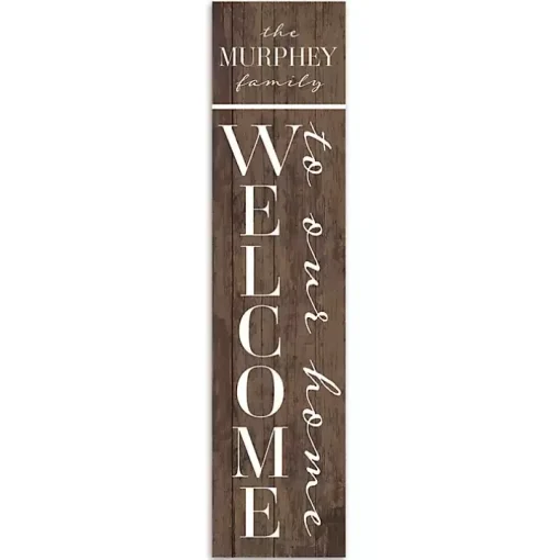 Welcome to Our Home Personalized Porch Board