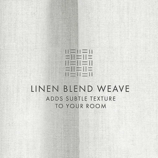 White Blackout Curtains, 84 in.