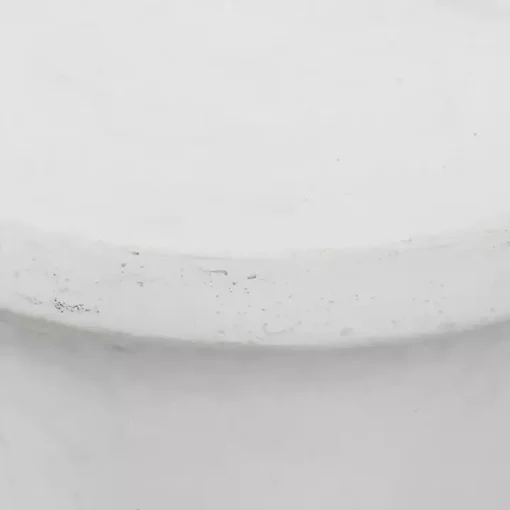 White Clay Hourglass Accent Table