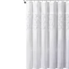 White Sequined Shower Curtain