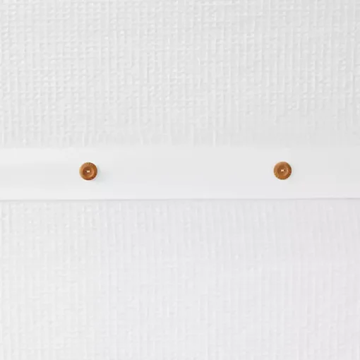 White Waffle Weave Cotton Shower Curtain
