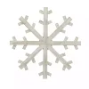 White Wood Snowflake Wall Plaque, 20 in.